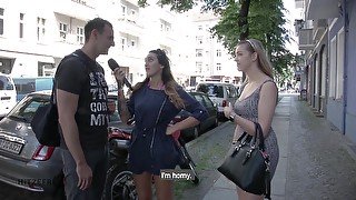 Sexy Blonde Finds Random Guy On Street - Anny Aurora