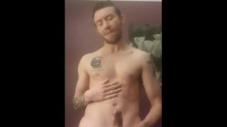 Male solo full bodyshot big dick cumshot