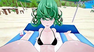 Tatsumaki and I have intense sex on the beach. - One-Punch Man Hentai