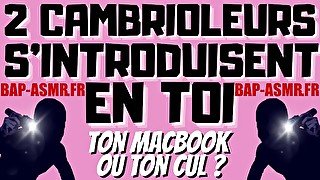 2 Cambrioleurs vont te prendre en double pénétration. [ Audio Porno Français Gay ]