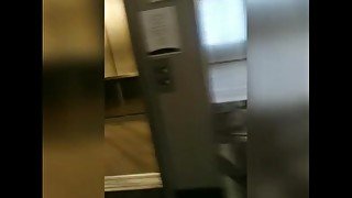 My friends girl friend caught me jacking off in hotel elevator