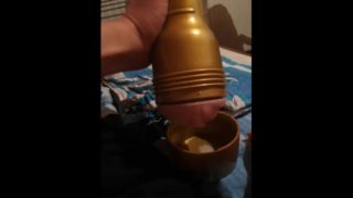 Quick fleshlight creampie