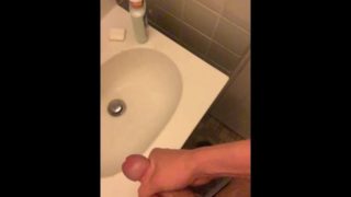 Slow motion jerk off huge head