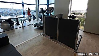 Perfect Ass Spanish Dancer Gets Fucked Hard In The Gym And At The Hotel By A Producer