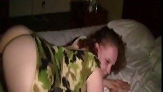 Blonde milf gets pussy thumping by black guy in bed