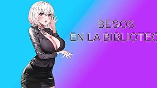 Roleplay Bibliotecaria  Asmr Muchos besos caliente