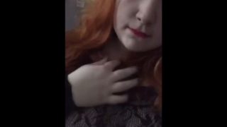 Plus size Redhead teen teases on Snapchat 