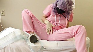 Horny Nurse + Hitachi Glove Stuffing