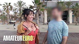 Big Tits Suhaila Hard Hard Threesome With Two Cocks - AMATEUR EURO