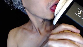 ASMR licking micro 3DIO