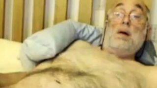 Bi Grandpa Plays With His Big Cock