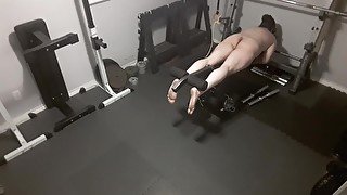 Fat Guy Nude Workout Day 1 Legs