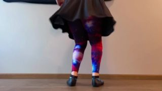 Galaxy Tights featuring Sexy Ballet Flats