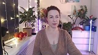 Big natural saggy tits mature webcam solo show