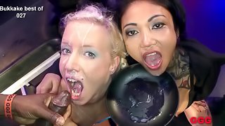 Big tit Asian whore gangbanged by German dudes and given a bukkake