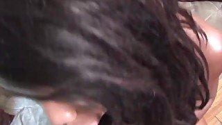 POV cocksucking ladyboy cumcovered at casting