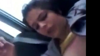 Iranian in girl the car