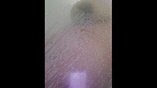 Hot Steamy Tits in shower