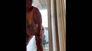 MARIE LEVINE: FUCKING MY DILDO IN FULL VIEW OF THE NEIGHBORS