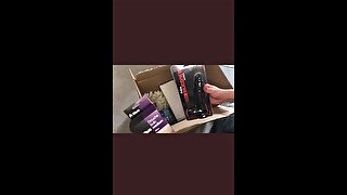 Marc McAulay unboxes his International Grabby Porn Award unboxing