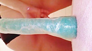 Mirelladelicia compilation TBT 20 videos from April 2017, masturbating with foam, exhibitionism