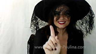 MISTRESS PAULINA is WITCH - SHE SHRINKS YOUR DICK (small penis humiliation)