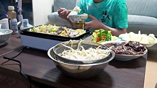 【リアルエッチ】北海道のガチファンとジンギスカンを食べてエッチな話してみたら、、、