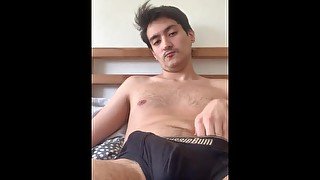 Sexy Cute twink Jerks off and Shoots a Big Load