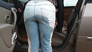 ⭐ Alice Pisses Her Jeans in Public! Kinky Girl!