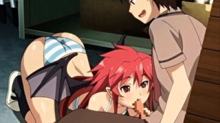 Exciting redhead feeds her desire for cock in hentai action