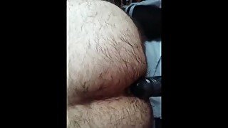 Hairy submissive ass fucked and smacked