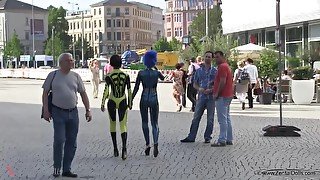 Crazy Models In Full Body Spandex - Watch4Fetish