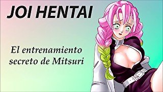 JOI hentai con Mitsuri. Super Gangbang.