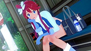 Fucking Many Pokemon Trainer Girls Because you are Champion - Anime Hentai 3d Compilation