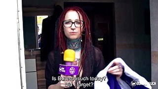 Kinky, red haired babe likes sex toys, but she also likes to feel a real dick