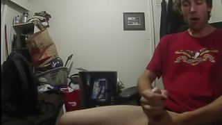 Lots of Cum Watching Li Moon Masterbate !!