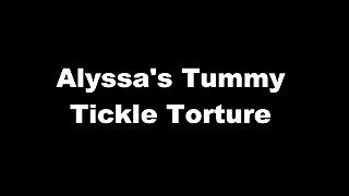 Alyssa's Tummy Tickle Torture