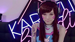 D VA Overwatch enjoys a big dick in the ass