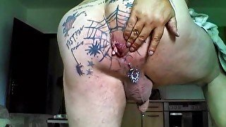 Reginald from New York destroys my tattooed and pierced ass!