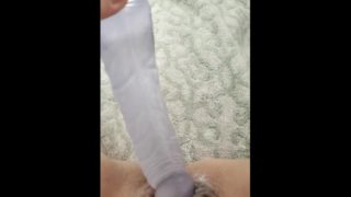 WET PUSSY LOVING DILDO FUCK IN SLO-MO