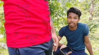 An Unknown Boy Is Sitting In A Dense Forest And A Boy Comes Towards Him