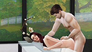 Sex In The Kitchen Got Hard Core - Simlish Dzire S2 E3 - 3D Hentai Sex Scene