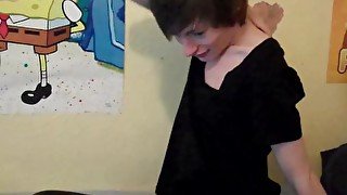 Very cute gay teen 18 year old strips and jerks off