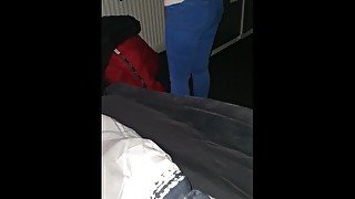 Step mom get Fucked after School Fucked through Jeans by step son