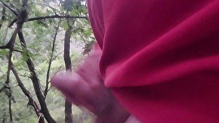 Morning masturbation in Portuguese forest