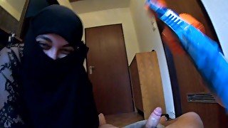 I Fucked Hijab Stepmom ( husband raided the house ) look to the end