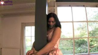 Pole-tied tapegagged and assgrabbed