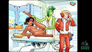 Space Rescue ep 16 - Nem percebi a Pretinha Gozando do meu Lado