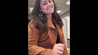 Squirting + Flashing in the OFFICE! Compilation Part 1