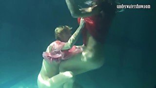 Mihalkova and Siskina and other babes underwater naked